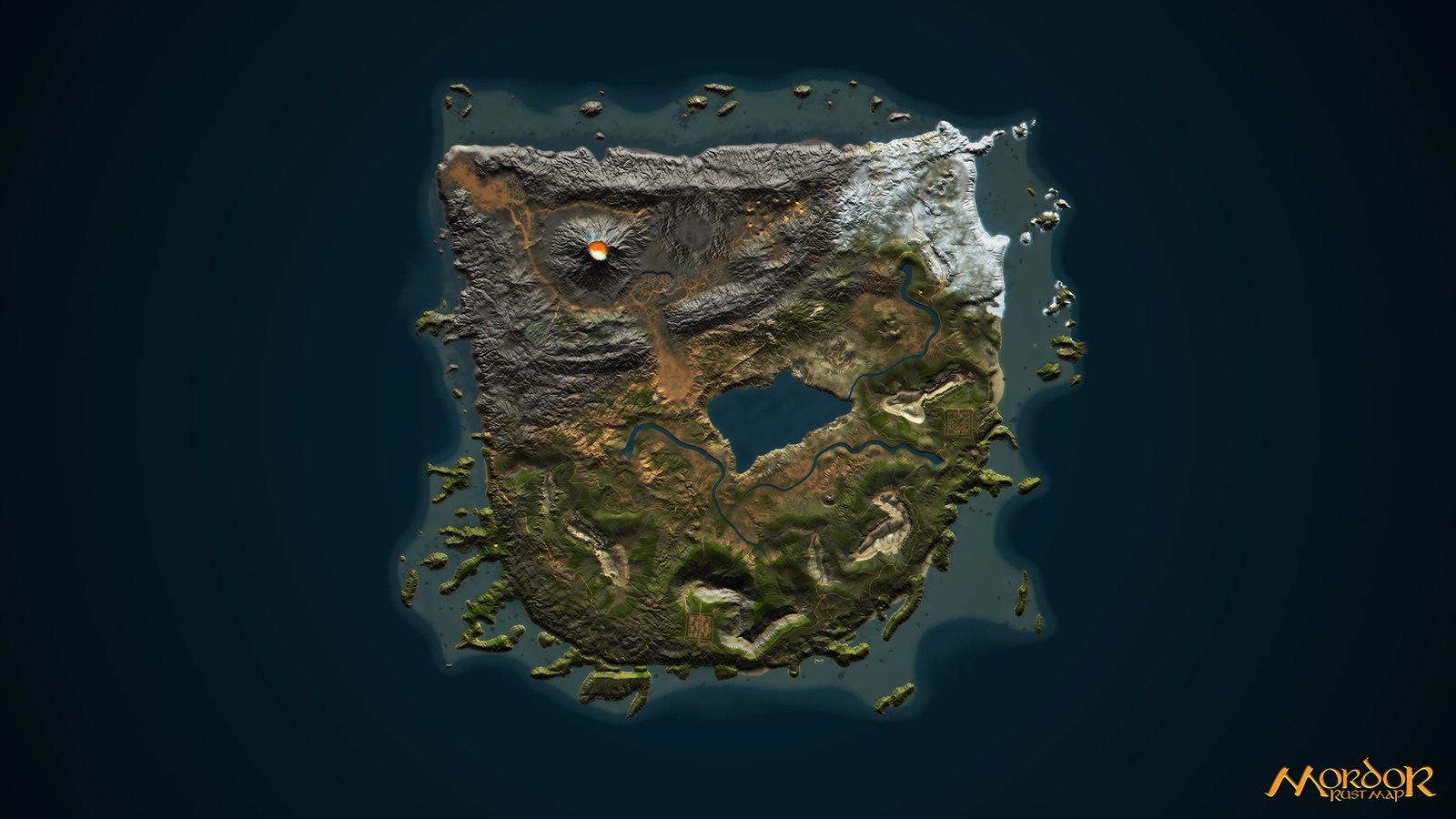 The Lord of the Rings Map Wallpapers - Mordor - Rust game