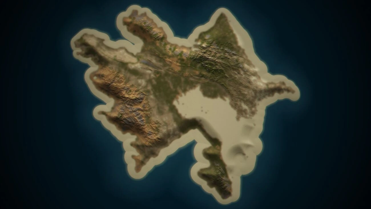 Azerbaijan Template Map screenshot 1