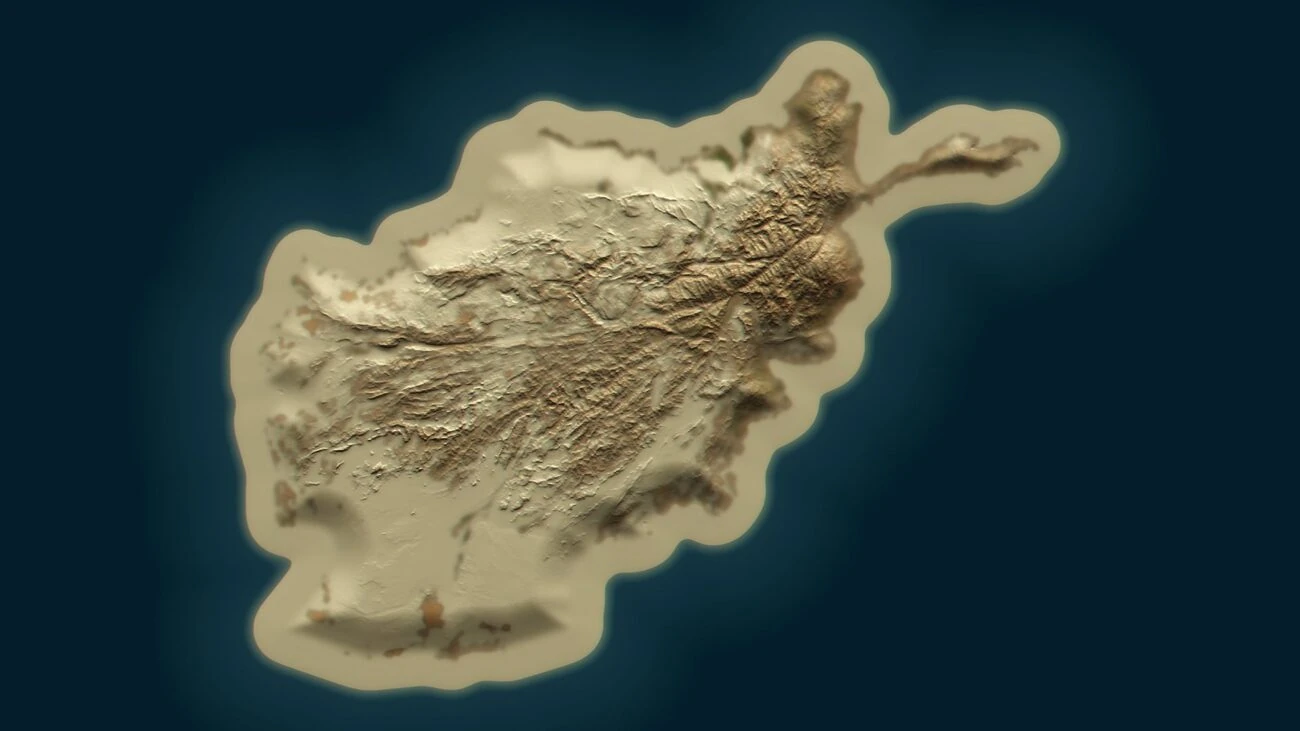 Afghanistan Template Map screenshot 2