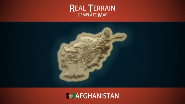 Afghanistan Template Map