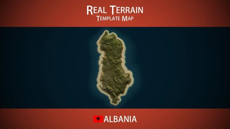 Albania Template Map