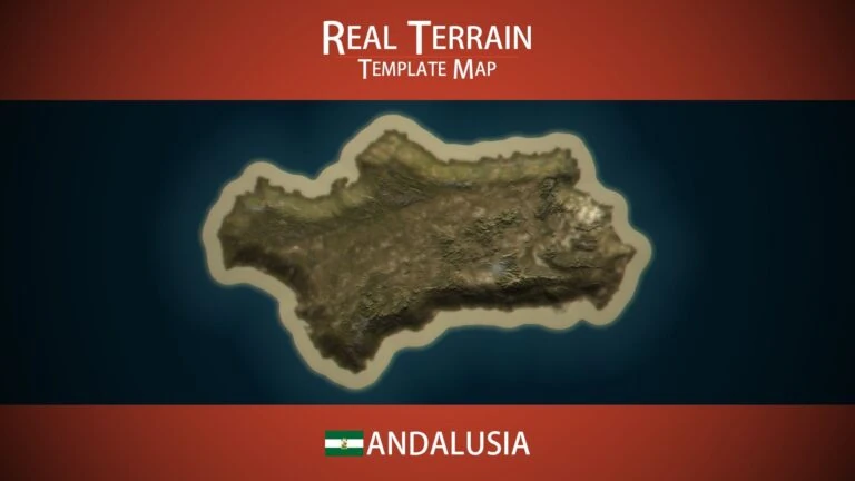 Andalusia Template Map