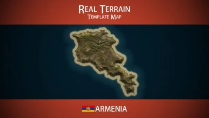 Armenia Template Map