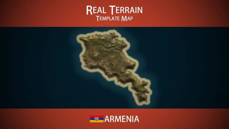 Armenia Template Map