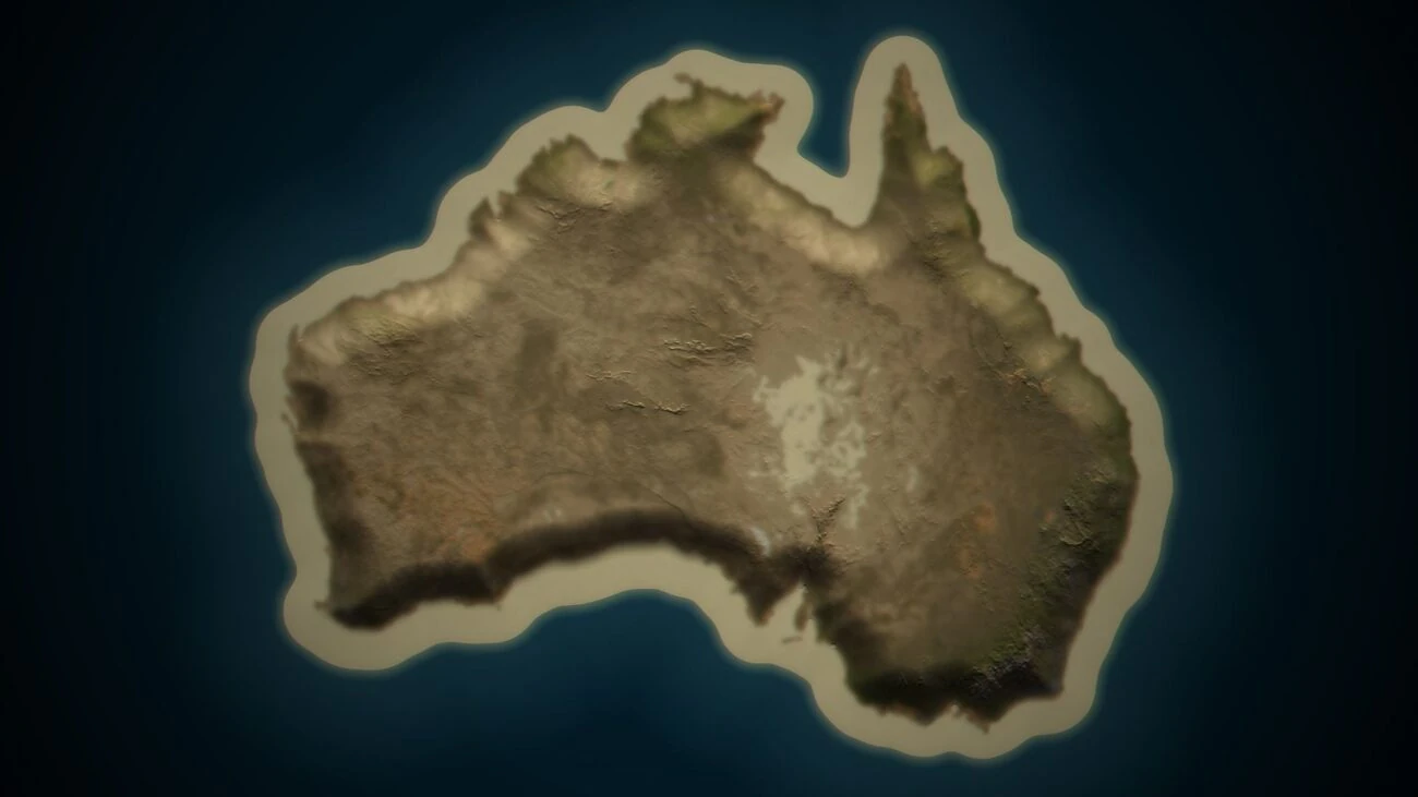 Australia Template Map screenshot 1