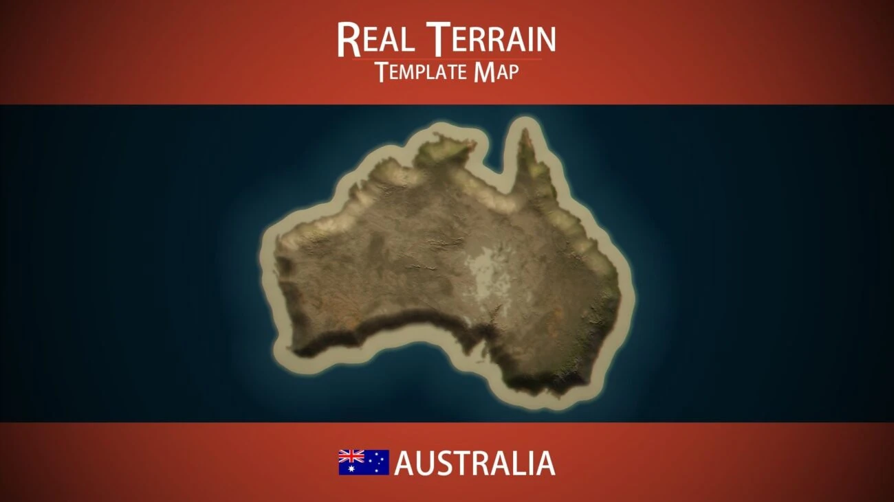 Australia Template Map
