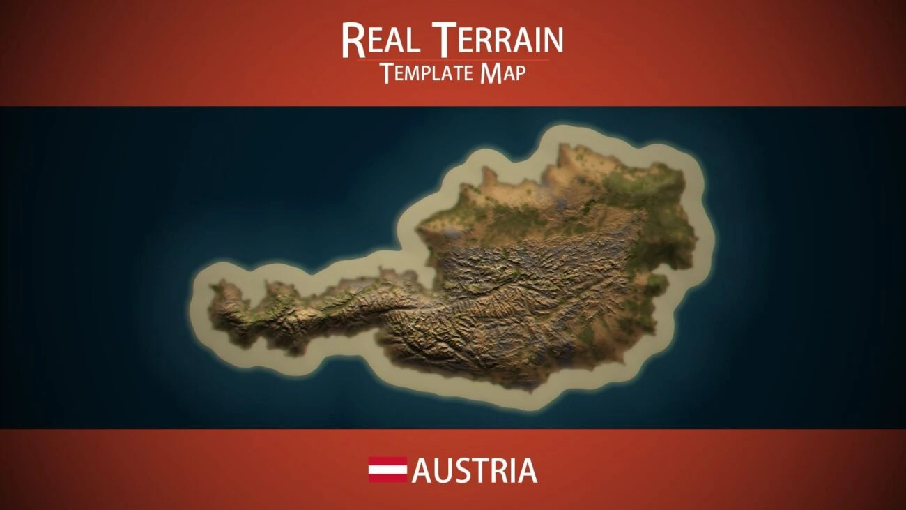 Austria Template Map