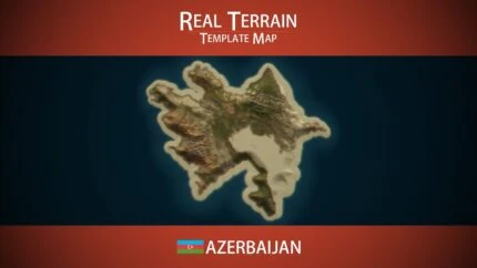 Azerbaijan Template Map