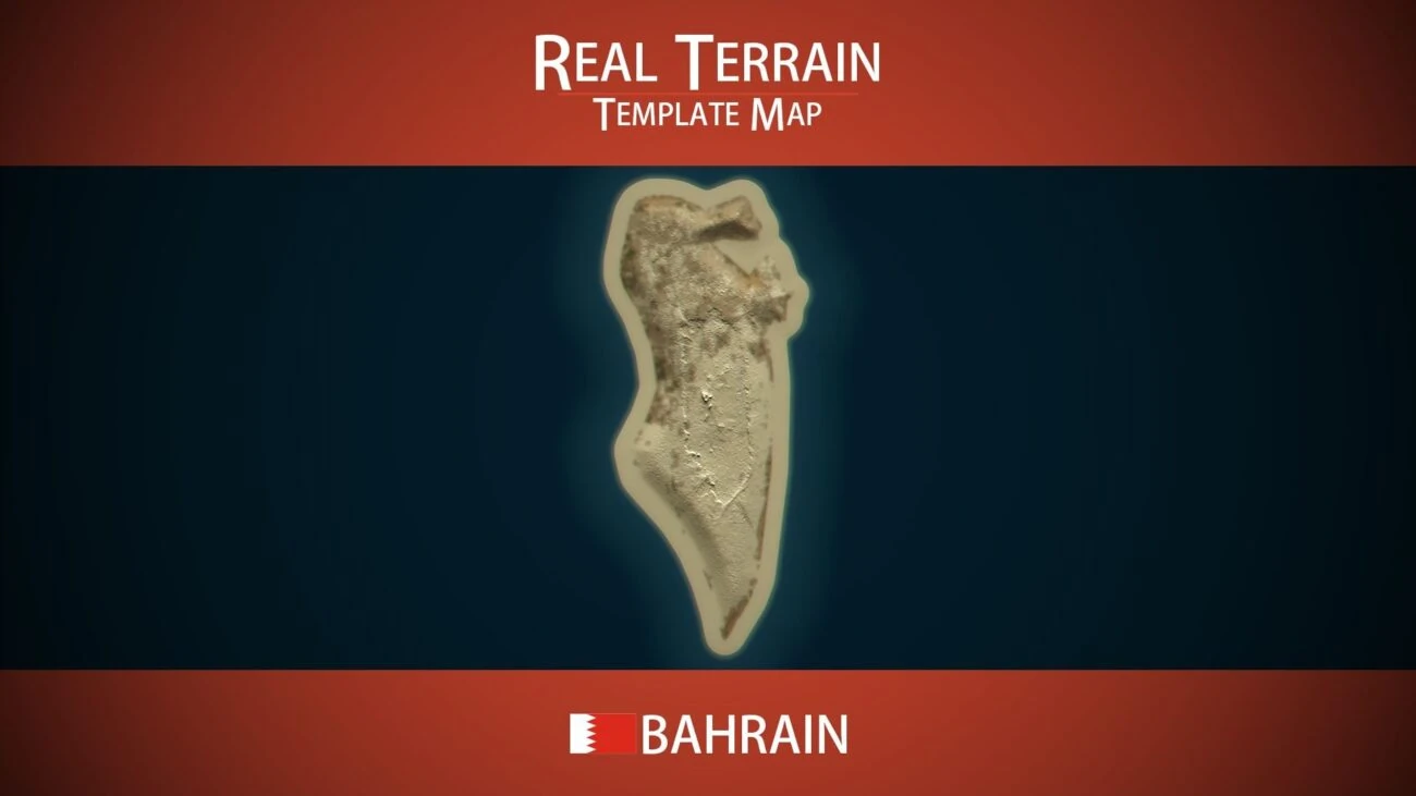 Bahrain Template Map