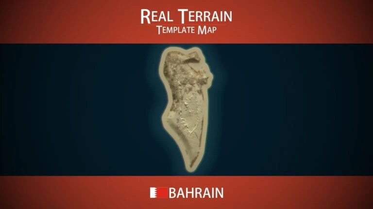 Bahrain Template Map