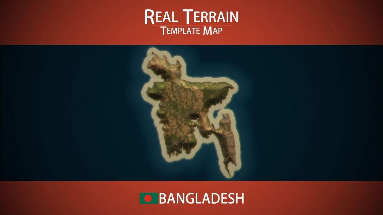 Bangladesh Template Map