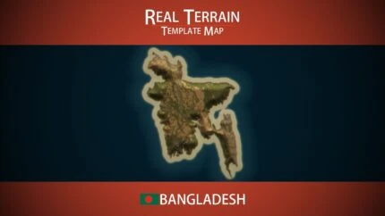 Bangladesh Template Map