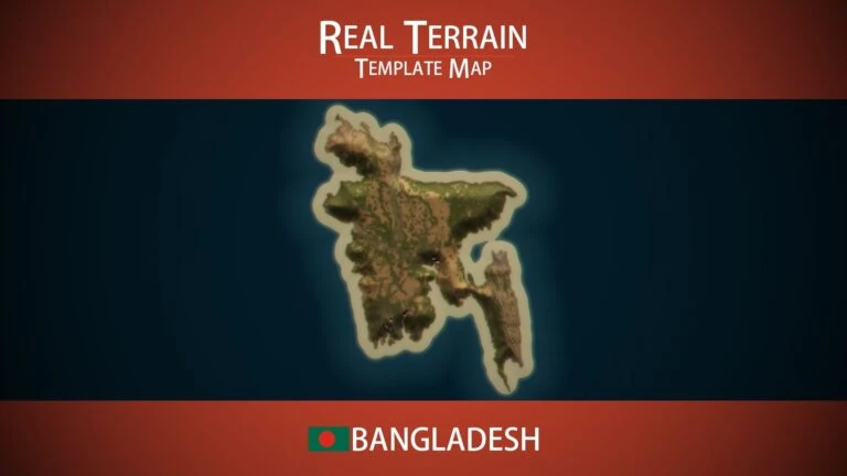 Bangladesh Template Map