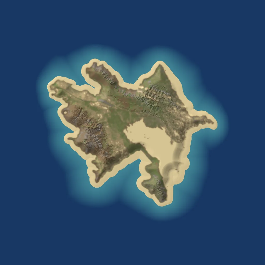 Azerbaijan Template Map map