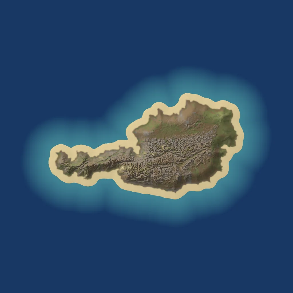 Austria Template Map map